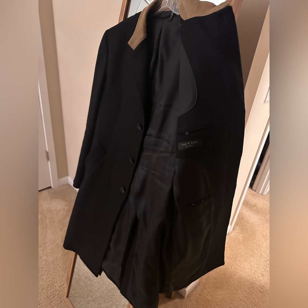 Rag and Bone men’s overcoat size 40 Slim fit very stylish, from Nordstrom,